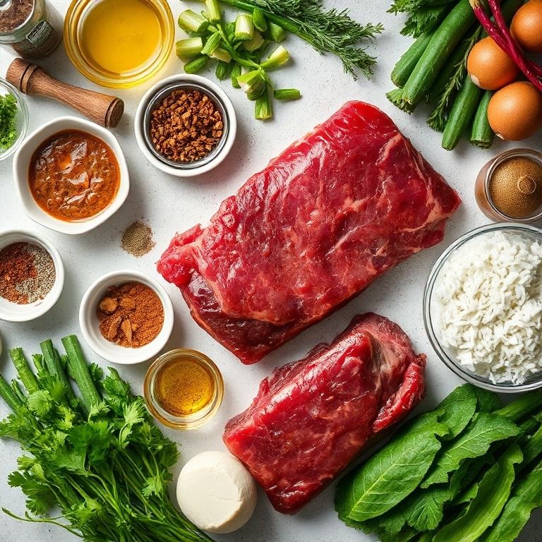 Ingredients for Caramelized Slow Roast Asian Beef Short Ribs for Ultimate Comfort — Easy Homemade Dinner