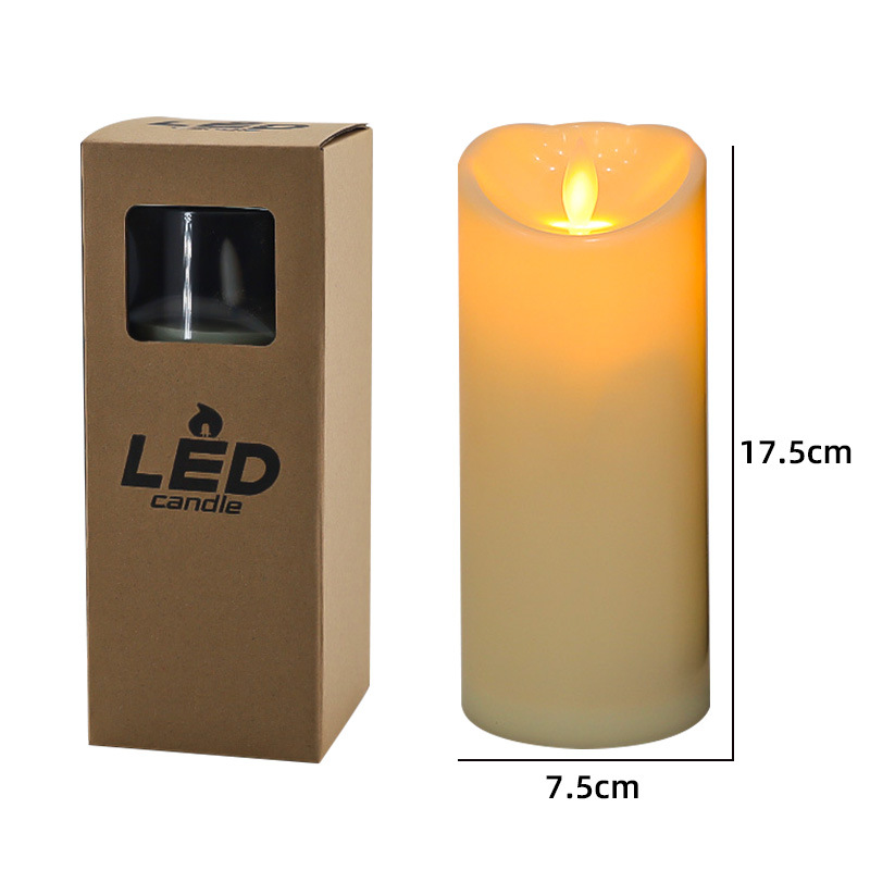 LED-Stumpenkerze mit Flackereffekt