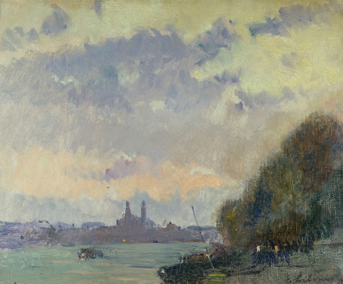 La Seine et lancien Trocadéro 1900