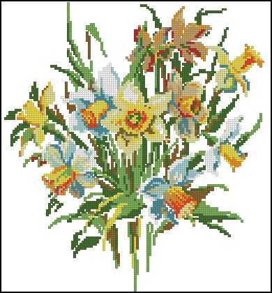 CMP 171316 Bouquet With Daffodils