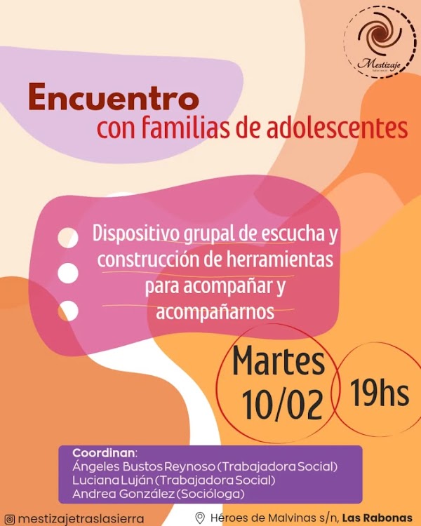 Encuentro con familias de adolescentes