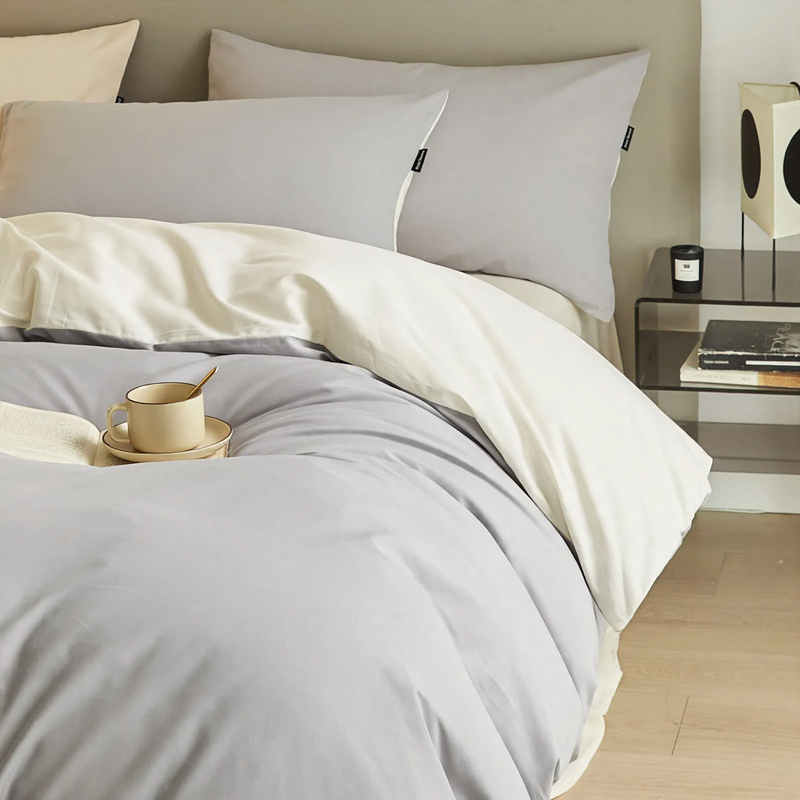 Cotton bedding set, 100S, brushed, various sizes