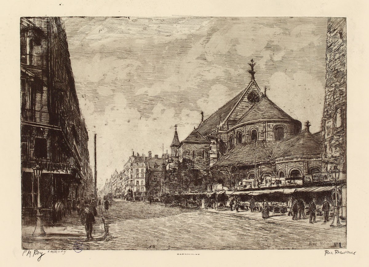 Rue Réaumur  Abside de Saint Martin des Champs 19th Century
