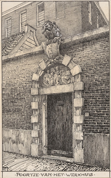 Poortje aan het Werkuis Leeuwenpoort in de Nieuwe Kerkstraat te Amsterdam 20th c