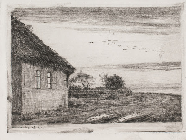 Aftenlandskab fra Hellebæk 1881