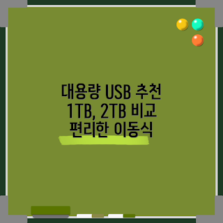 라이프웨이브 USB, 1TB 가격, 2TB 리뷰, 이동식 메모리 선택, 왜 USB를 사용하나