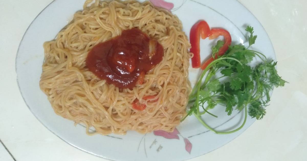 Mì trộn tương cà 😍