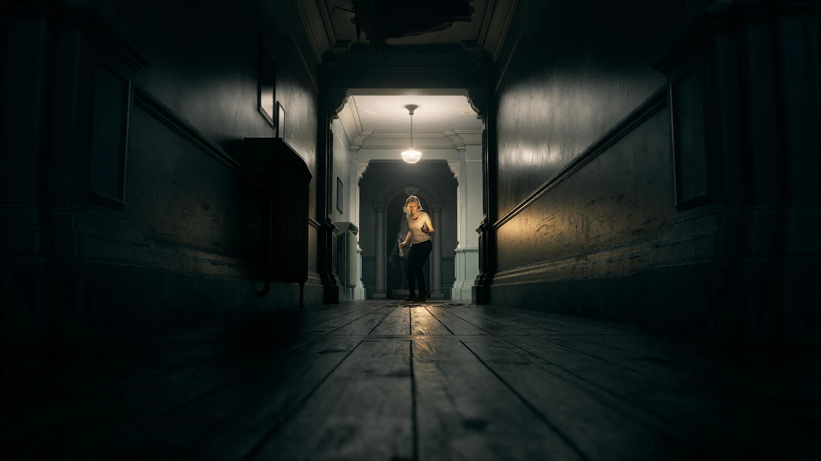 Haunted House, Horror, Dark, Hallway 4K Wallpaper Background (3840x2160)