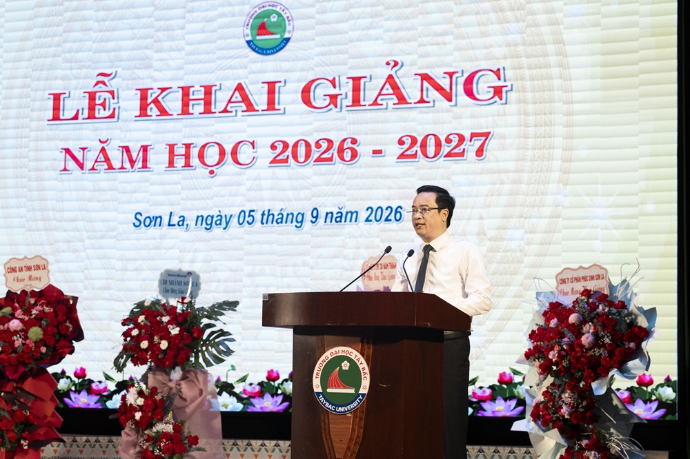 Tâm thế mới, khát vọng mới: Trường Đại học Tây Bắc long trọng tổ chức lễ Khai giảng năm học 2026-2027