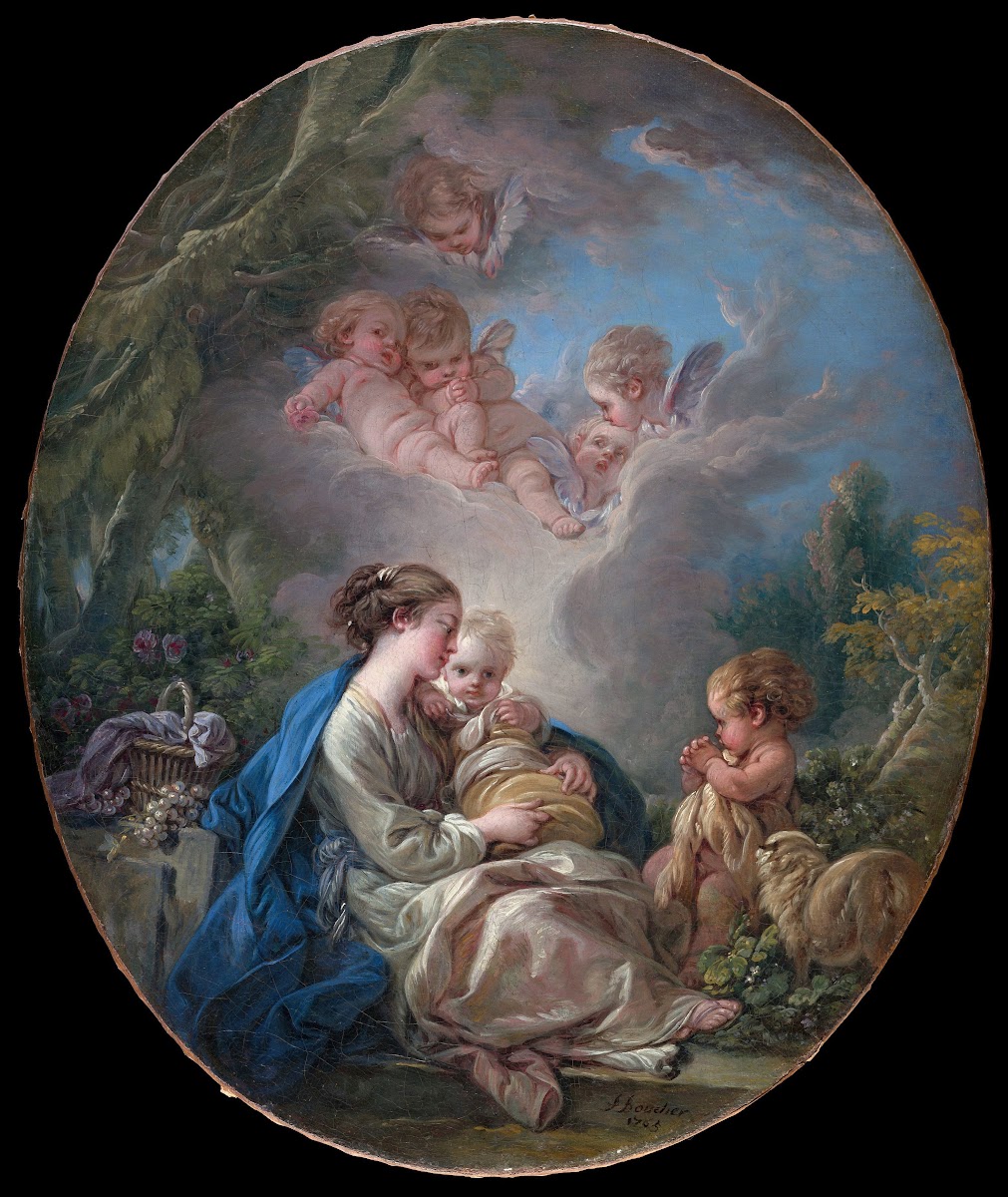Virgin And Child With The Young Saint John The Baptist And Angels 1765
