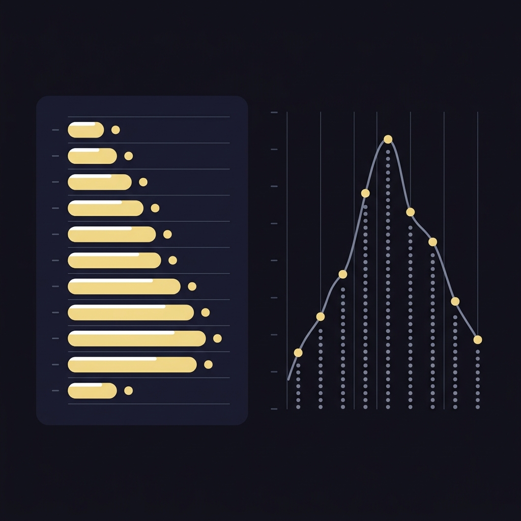 Minimalist 2D vector cropped probability dashboard comparing model projections and market odds with color coded bars and dot columns bengals odds to win super bowl