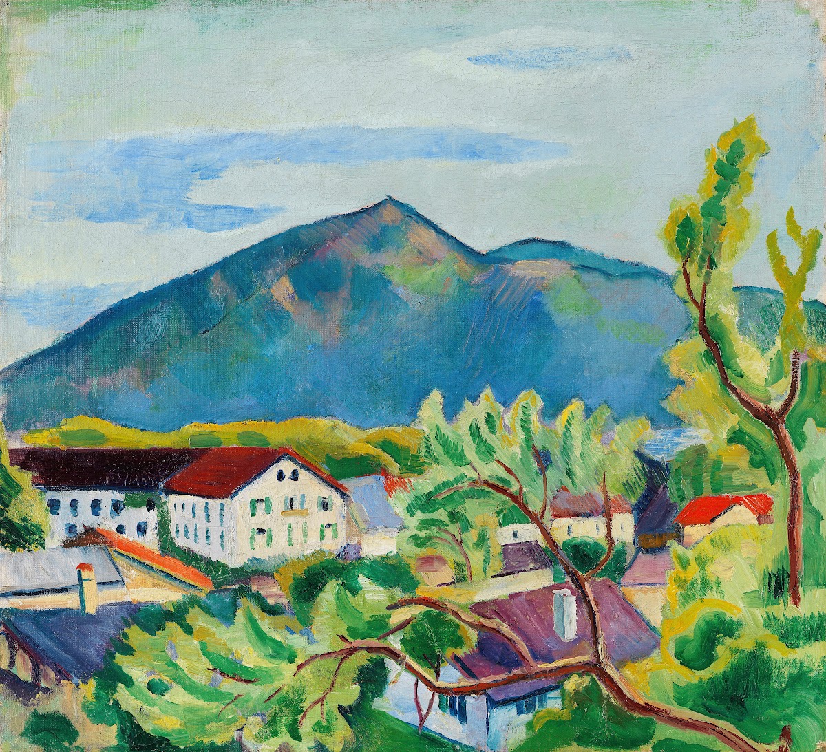 Frühlingslandschaft in Tegernsee 1910