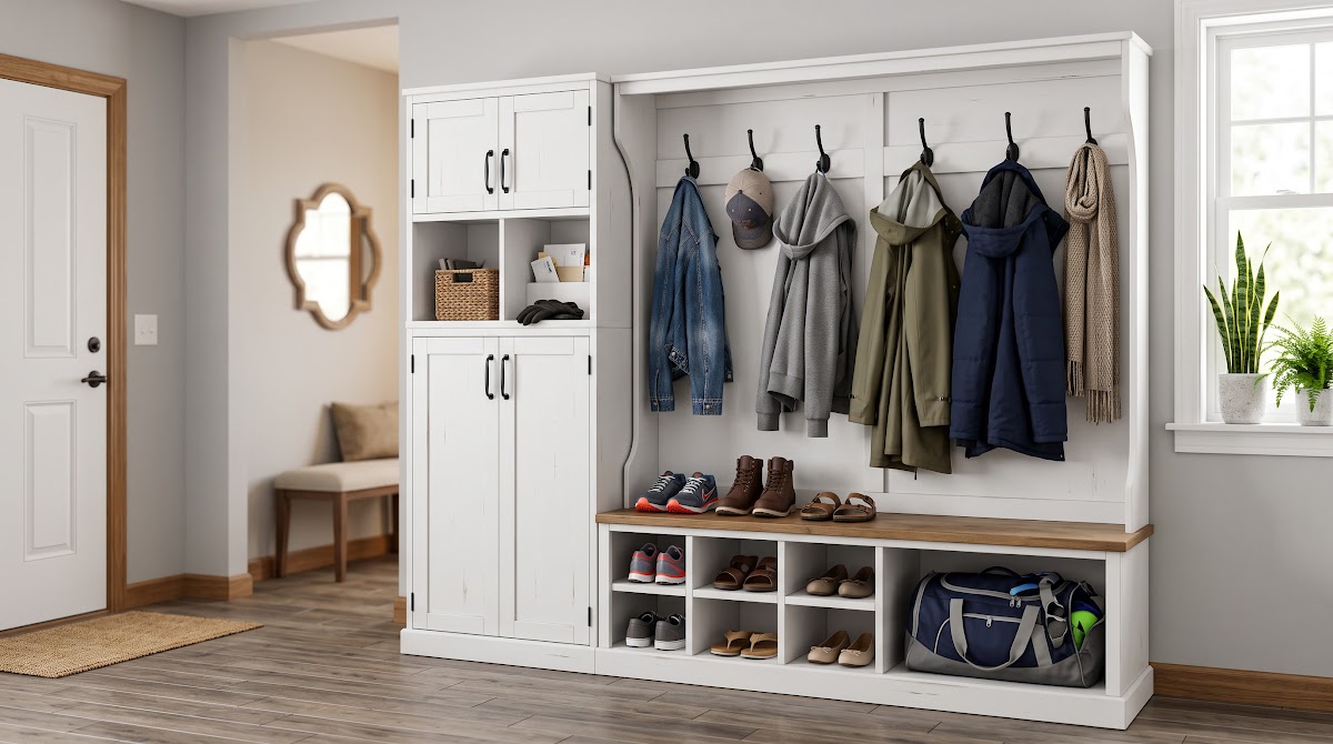 Best Mudroom Storage Cabinets for Busy Families (2026) - BEST BUDGET — IN CONTEXT