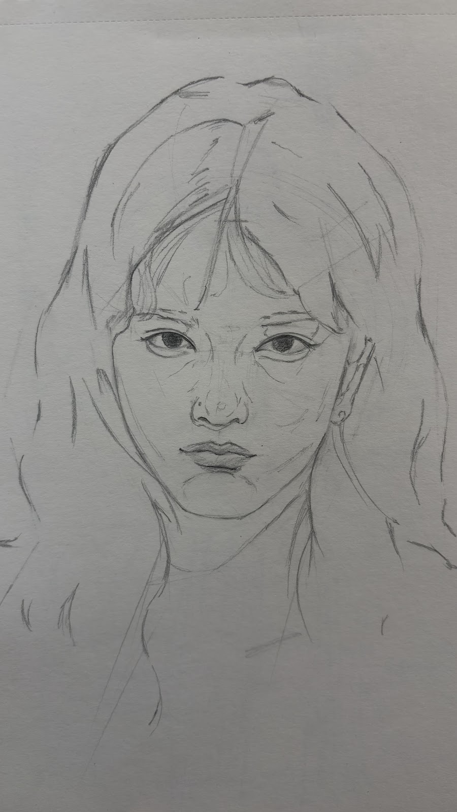 Three-quarter head study 9