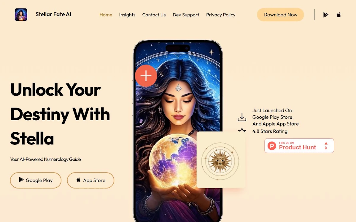 Captura de Stella | Your Personal AI Numerologist