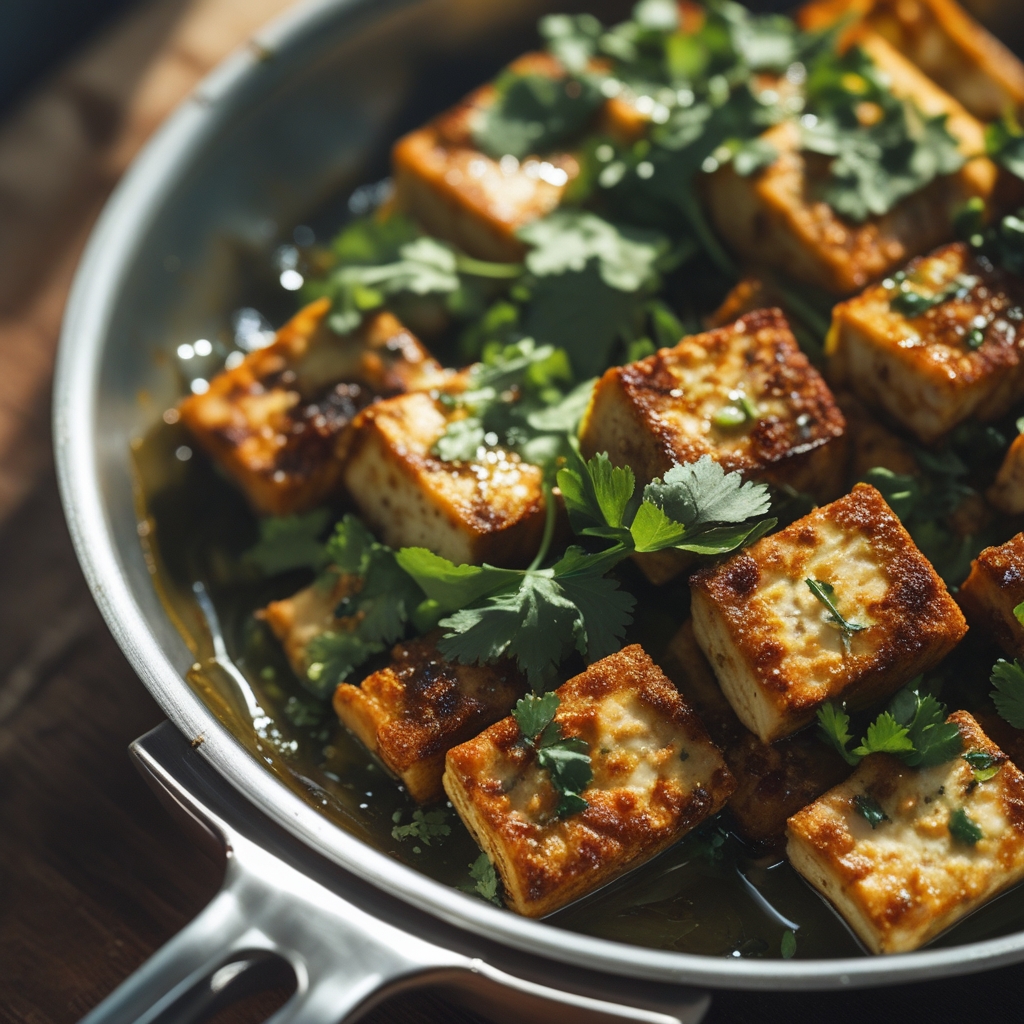 Final Crispy Lime‑Cilantro Tofu Power Skillet