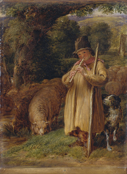Shepherd Boy Playing A Flute 1831
