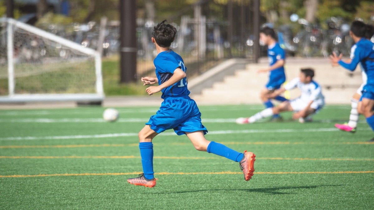 少年サッカーの様子