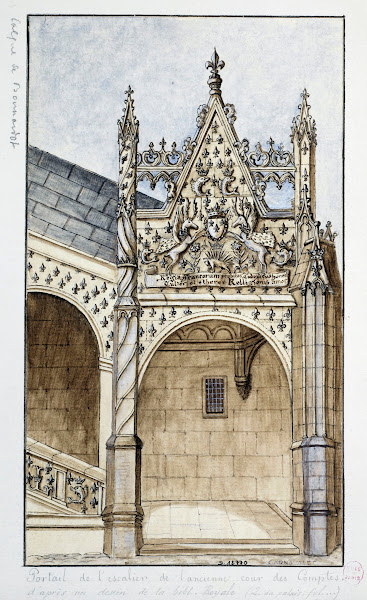 Ancienne cour des Comptes portail de lescalier 1801   1900