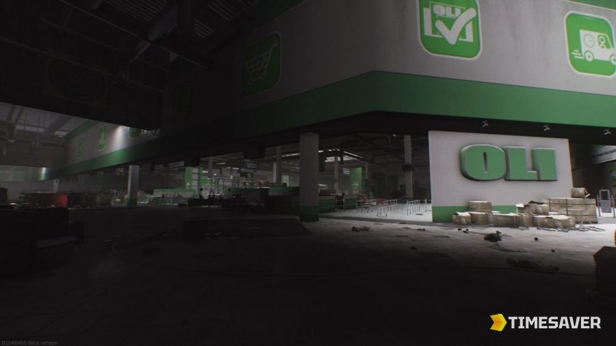 OLI anchor store interior on Interchange in Escape from Tarkov — cash registers and PC blocks