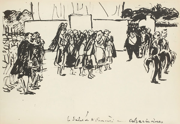 Défilé du 14 juillet 1919 Le salut de M Poincaré aux alsaciennes 1921