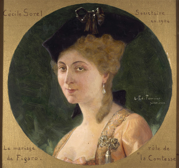 Portrait de Cécile Sorel 1873 1966 sociétaire de la Comédie Française dans le rô