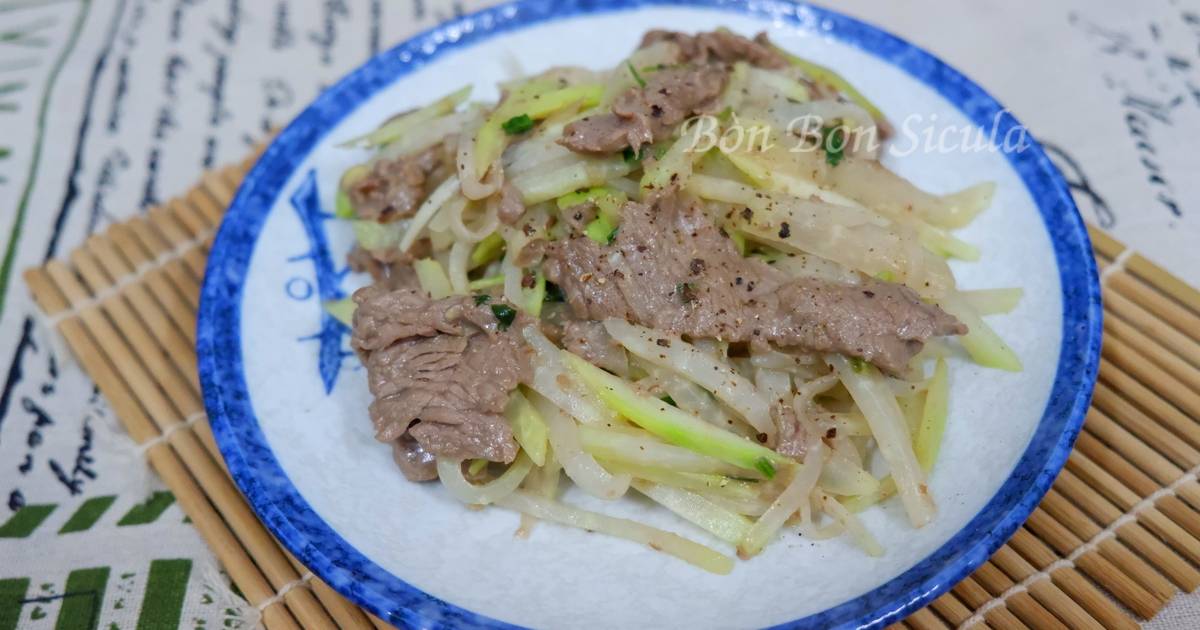 Su Hào Xào Thịt Bò