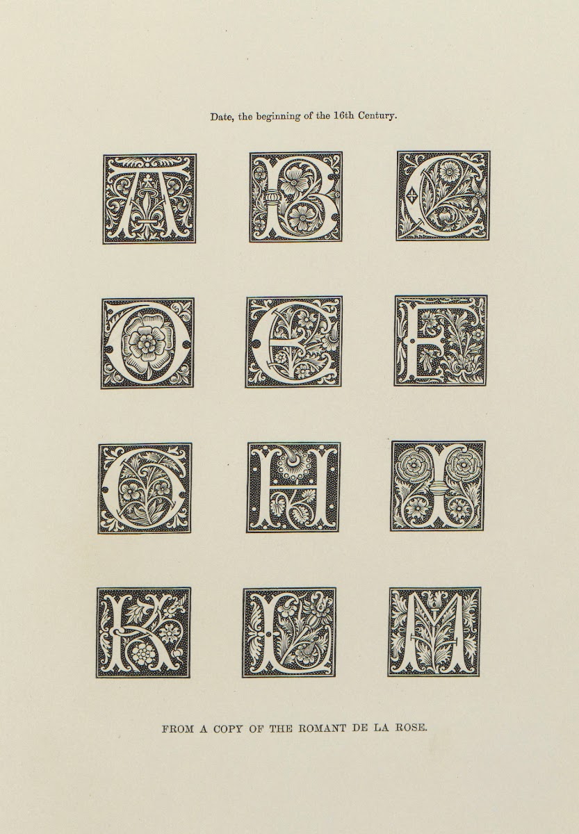 Alphabets  numerals and devices of the middle ages Pl33 1845