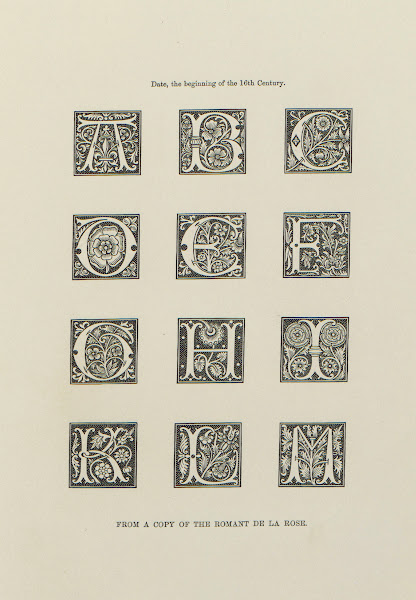 Alphabets  numerals and devices of the middle ages Pl33 1845