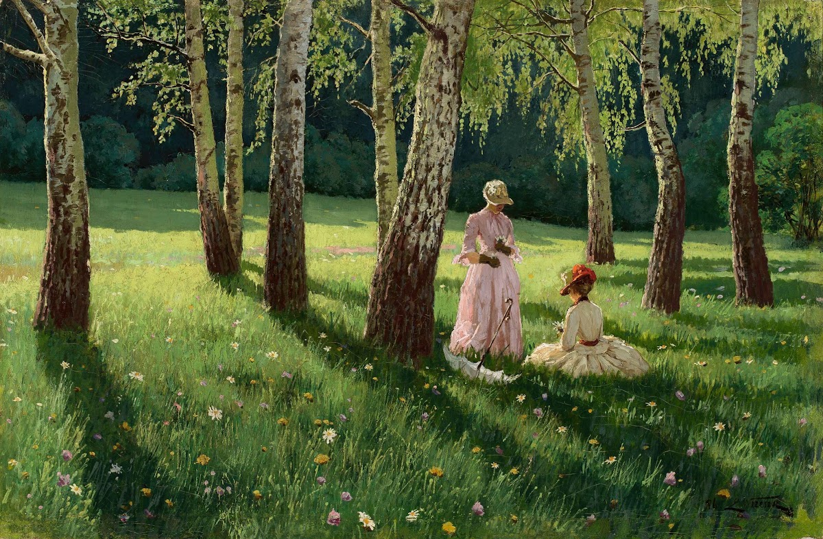 Two Women In A Grove 1886