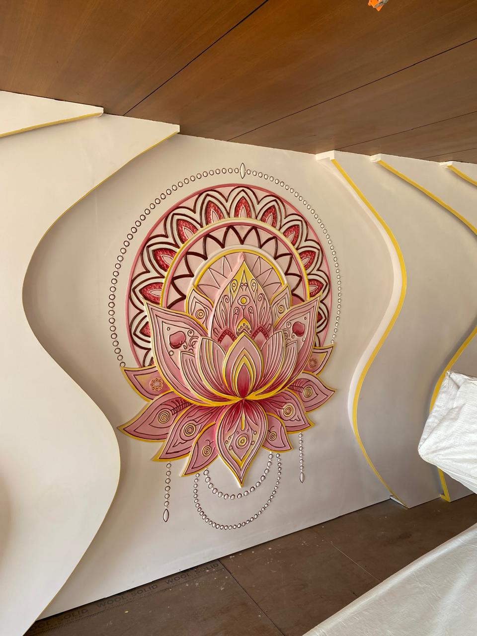 3D Carved Wall Panel