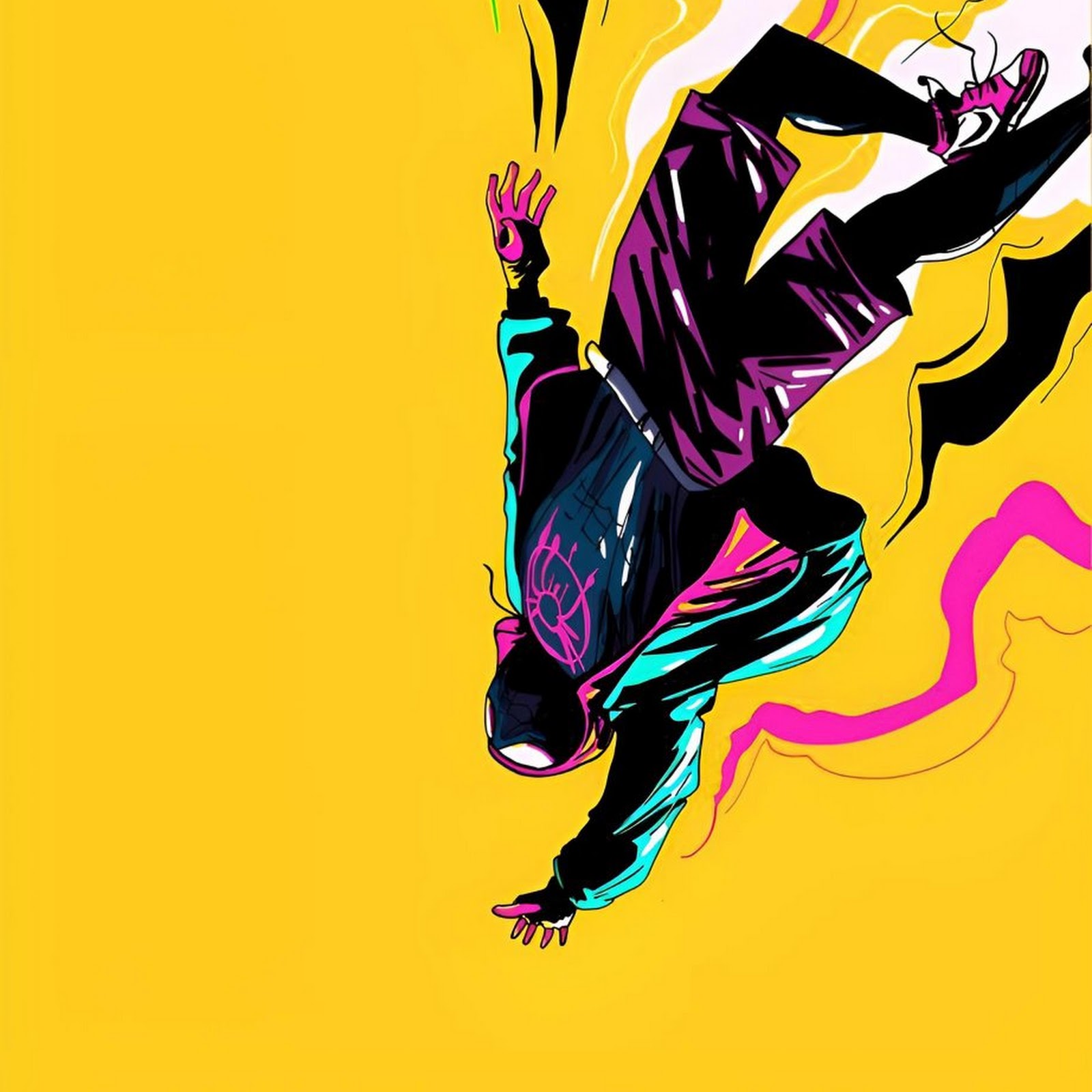 Download Miles Morales, Spider-Verse, Comic Art, Superhero iPhone