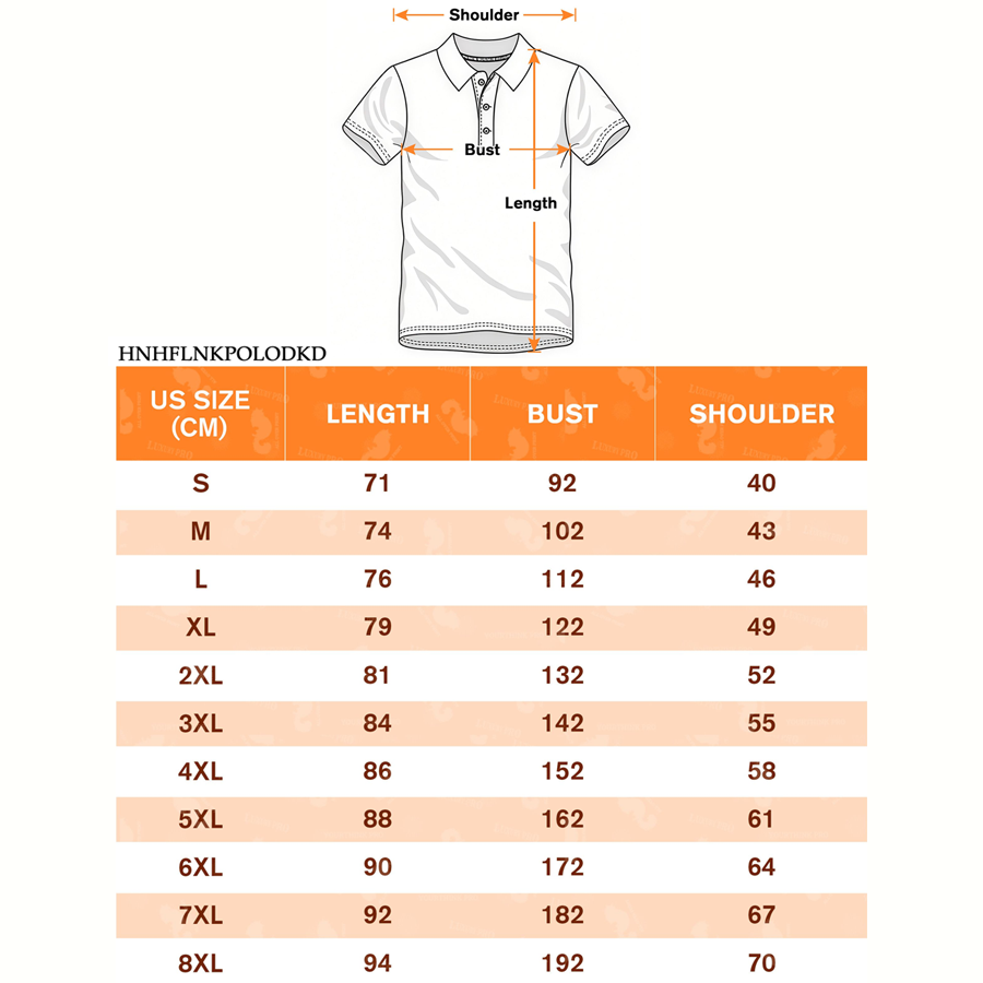 AOP HNH Polo with Lapel Buttons and Pockets