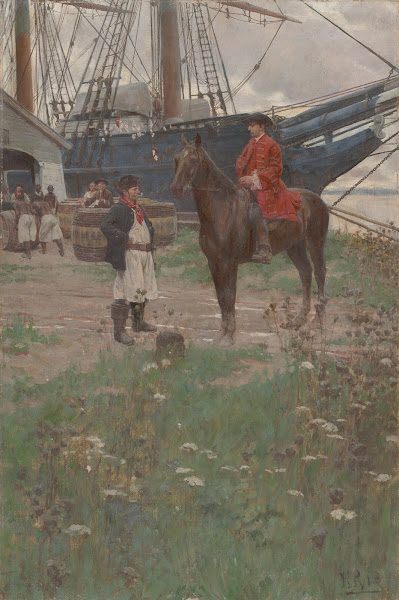 A Virginia Plantation Wharf 1896