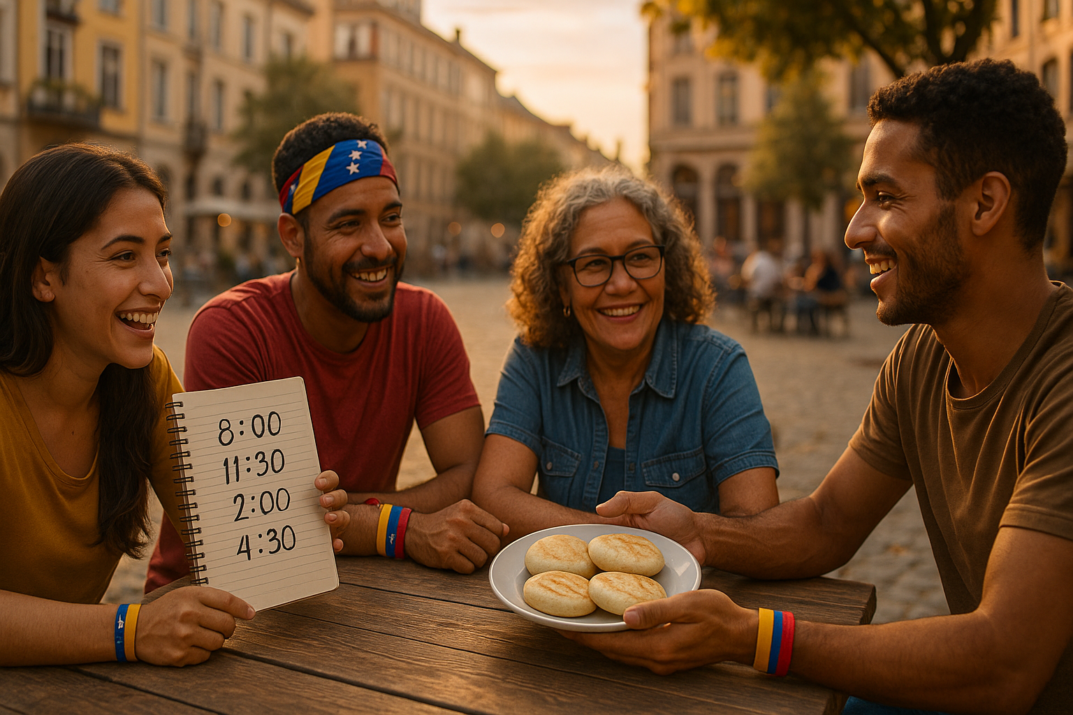 Venezolanos de distintas edades intercambian servicios en un banco de tiempo