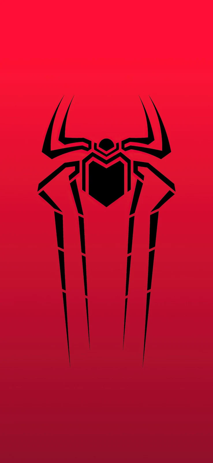 Spider-Man Minimalist Logo Art - Minimalist Graphic Art 2K iPhone Wallpaper (1771x3837)