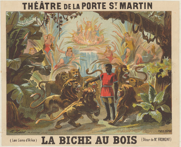 Théâtre de la Porte Saint Martin La Biche au bois Les lions dAïka 1881