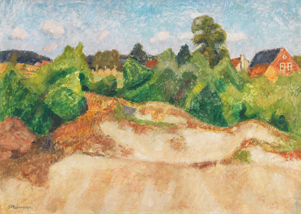Sommerliche Dünenlandschaft in Quelkhorn bei Fischerhude 1925