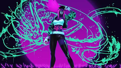 Akali (League Of Legends), K/Da, League Of Legends, Dancer, Neon 4K Wallpaper Background