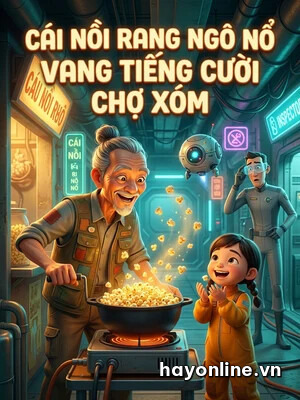 Bìa truyện Cái Nồi Rang Ngô Nổ Vang Tiếng Cười Chợ Xóm