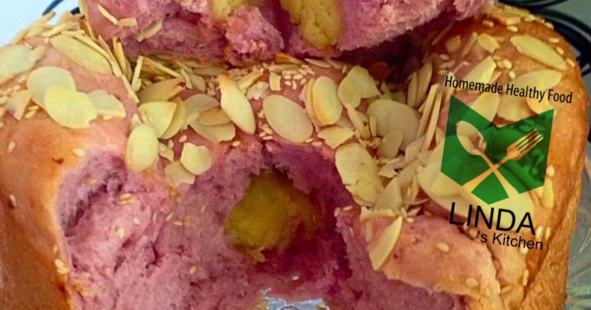 Bánh mỳ khoai lang tím nhân bơ