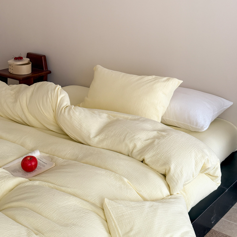 Breathable cotton bedding set, double-layer, Japanese style