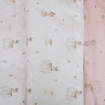 Bedding set for a baby crib 7 el Twins Bembi pink