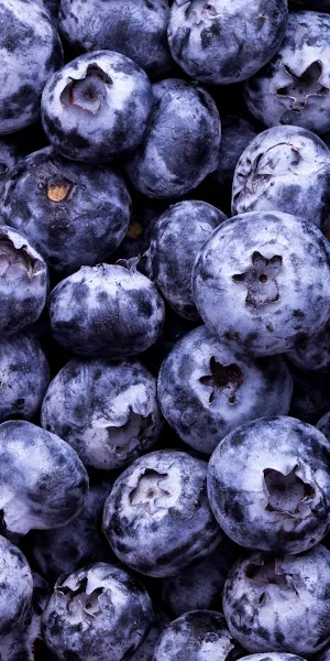 Blueberries, Berry, Fruit, Coffee, Food Full HD iPhone Wallpaper Background