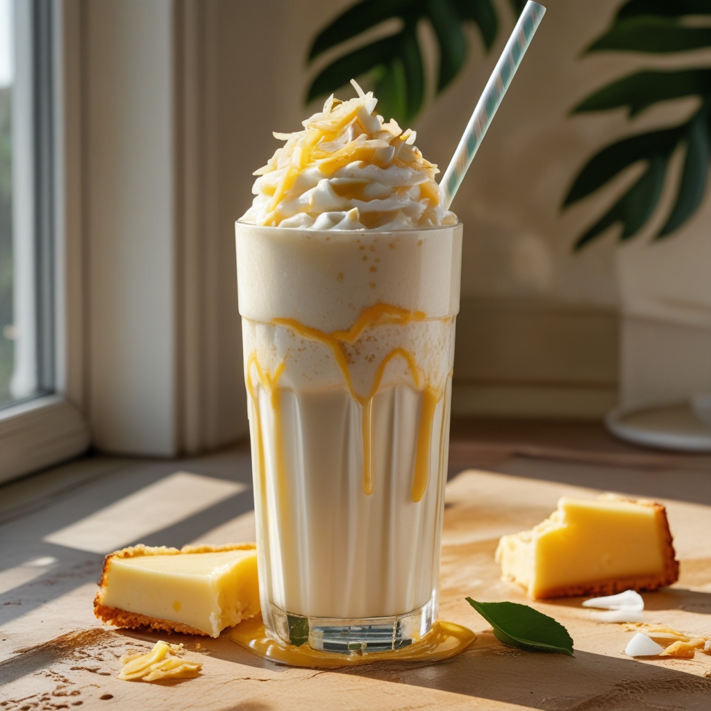 Creamy Pina Colada Milkshake Recipe for Easy Summer Dessert with a Tropical Twist