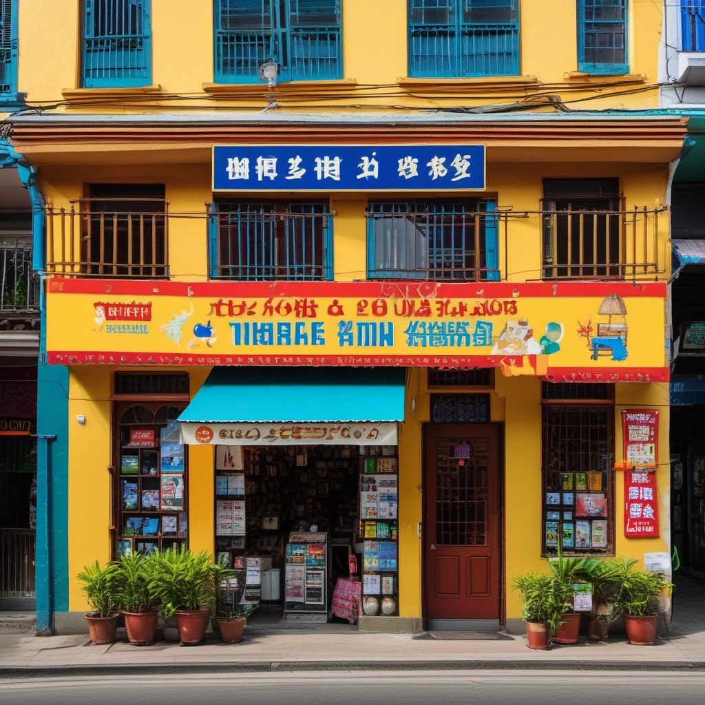 Hình minh họa: Khung cảnh cửa hàng và quy trình kinh doanh