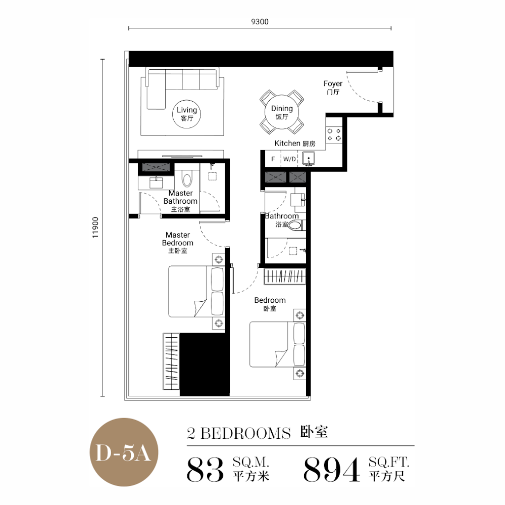SO Kuala Lumpur Residences 户型图