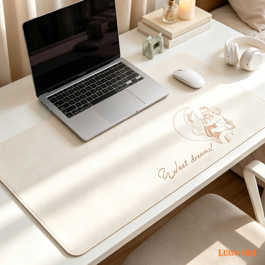Leather mouse pad