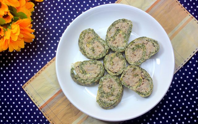 Trứng Cuộn Ngải Cứu Chiên