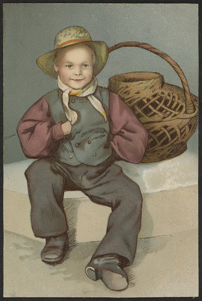 Boy with a basket